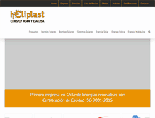 Tablet Screenshot of heliplast.cl